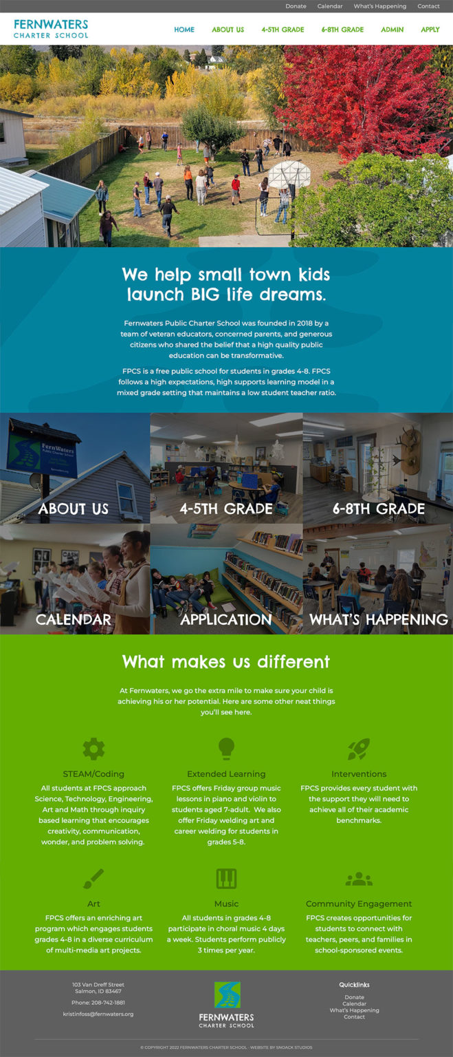 Salmon, Idaho  & Graphic Design » Portfolio » Snoack Studios